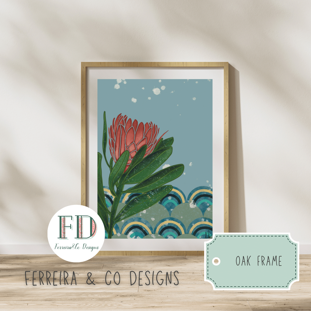 South African Protea Wall Art