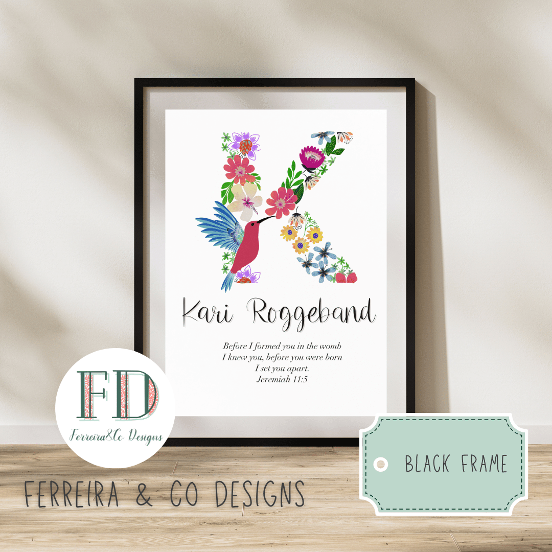 Monogram Name Illustration (Custom Made)