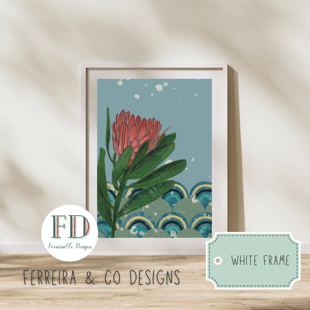 South African Protea Wall Art