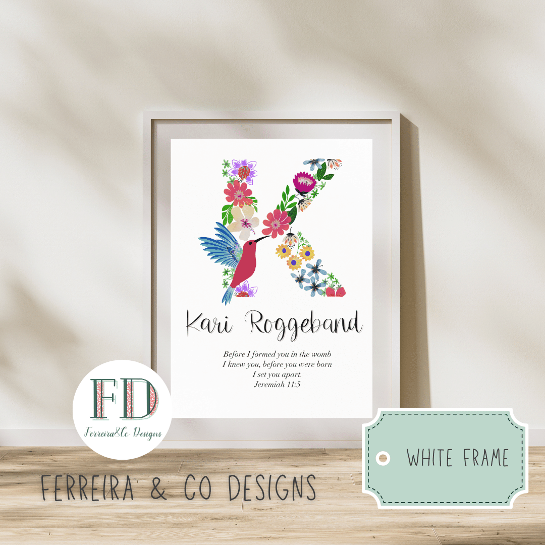 Monogram Name Illustration (Custom Made)